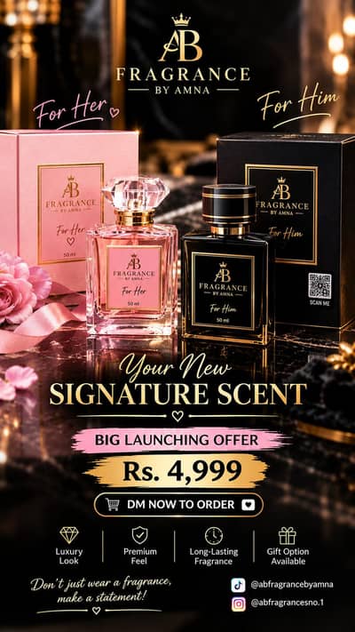 AB Luxury Perfume for Men & Women 50ml