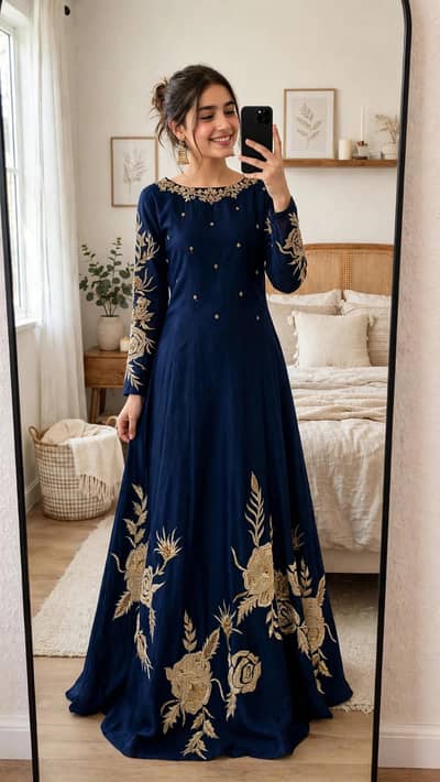Silk Maxi suit
