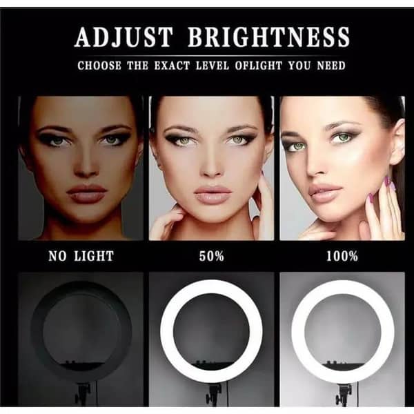 T  33CM Photography Lighting Phone Ring Light Led Remote Ring Lamp With Phone Holder