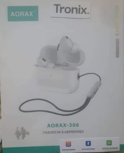 AORAX-306 Premium Wireless Bluetooth Earbuds with Charging Case