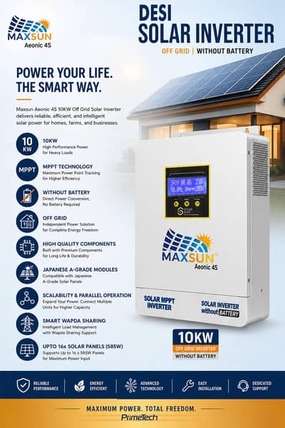 Desi Solar inverter wapda sharing 10KV