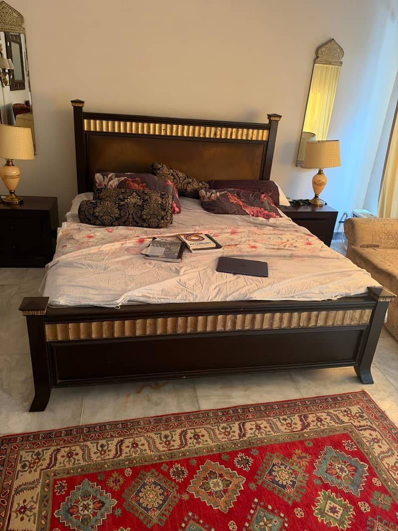 bed with side table 1