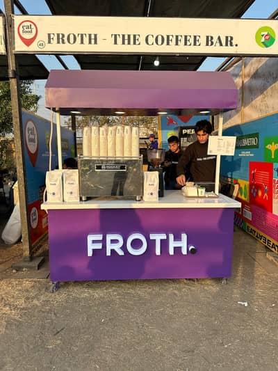 Fries Stall, Waffle Stall, Burger Stall, Momos, Juice, Soda, Cart