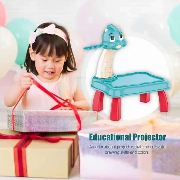 T  Early Learning Projection Magical Drawing Desk Toy Set For Kids