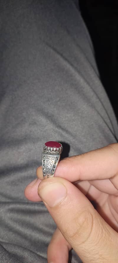 Yaqoot silver ring