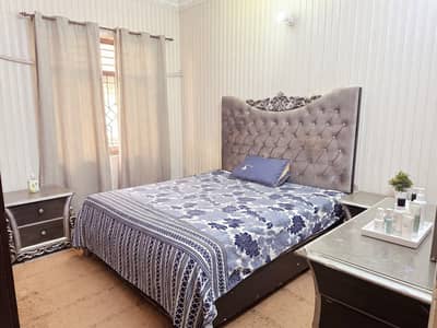 Premium Quality King Bed & side tables & Dressing table (Lasani wood)