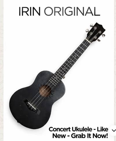 IRIN Original Concert Ukulele Black - Like New - Multan