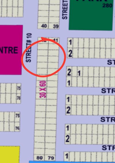 8 Marla (30*60) 1800 Square Feet 200 Square Yard) Possession Plot Available For Sale Price 130 Lakh