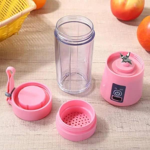 T  6 Blades USB Charger Portable Juice Blender Mixer Fruit Electric Smoothie Maker