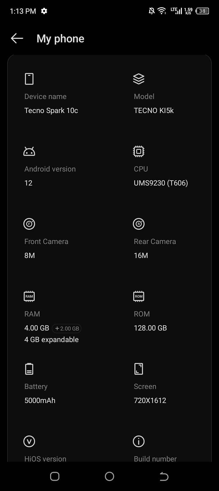 Tecno Spark 10C 8