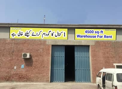 4500 sq-ft warehouse or Factory Available for rent