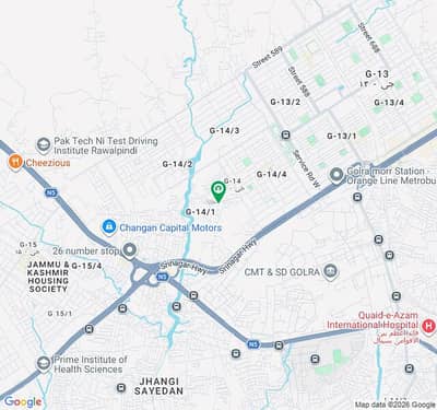25*40 4 marla plot for sale in G-14/1 Islamabad