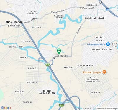 1kanal Plot Available For Sale In AWT D18 Islamabad