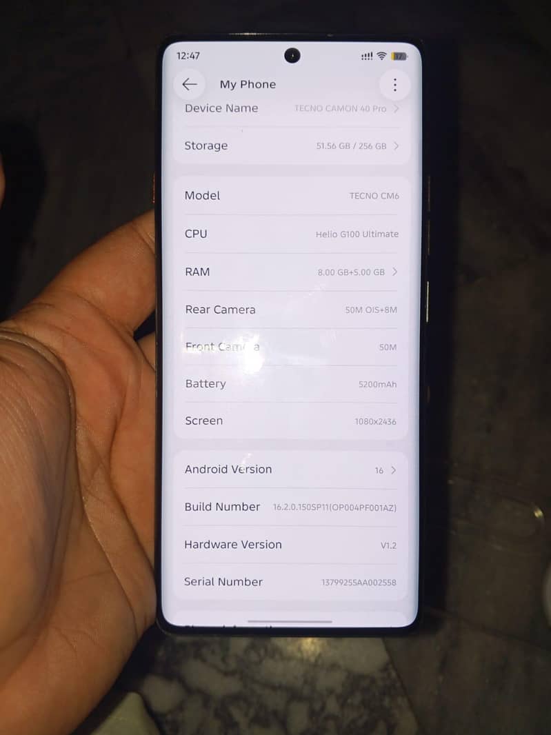 Tecno CAMON 40 Pro 5
