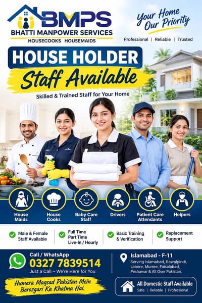 housemaids,ninny,cooks,patientcare,drivers,babysitter,officestaff,avab