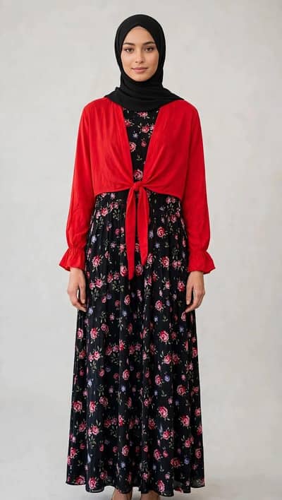 long jacket maxi chiffon stuf