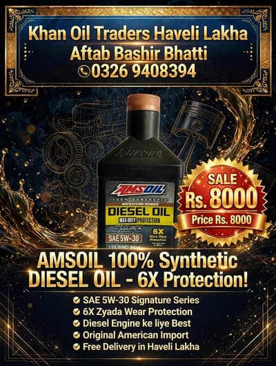 AMSOIL 100% Synthetic Diesel Engine Oil SAE 5W-30 Signature series ori
