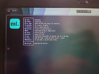 Lenovo x280 touchscreen i7 8 Gen 12 GB ram