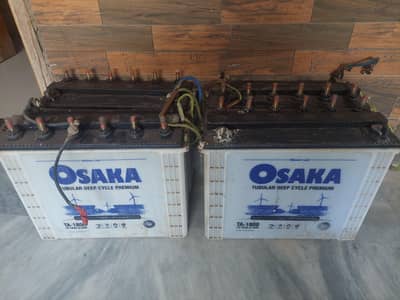 4 Osaka TA-1800 Tubular Batteries for Sale