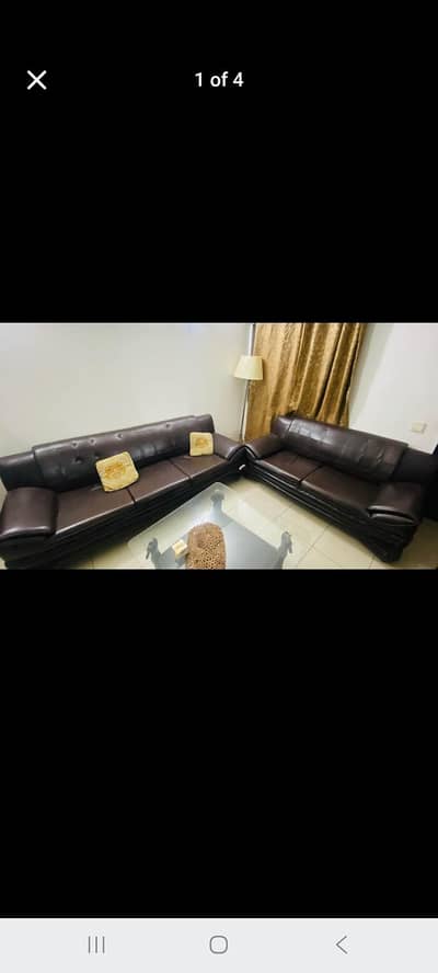 6 seater leather sofa set, Bargain is available