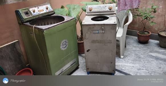 sasta washing machine and dreir machine set