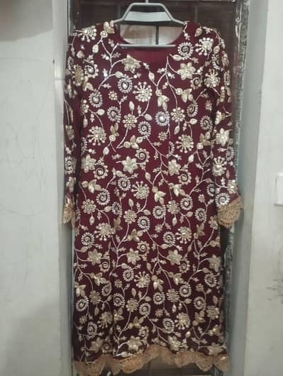 heavy embroidered fancy suit for sale