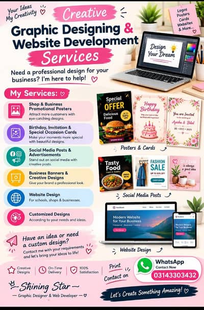 Graphic Designing & Website Development Services