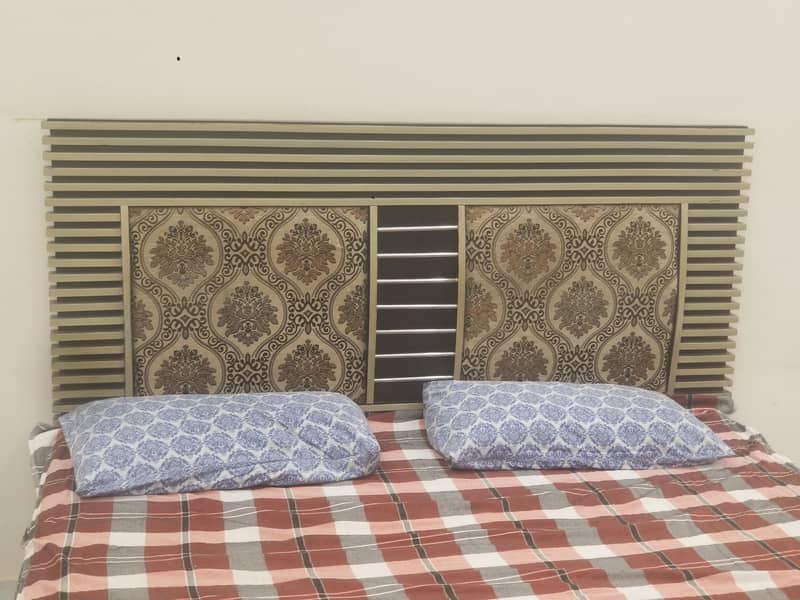 Bed + Side Table + Dressing Table+ Bed Mattress+Pillow 4