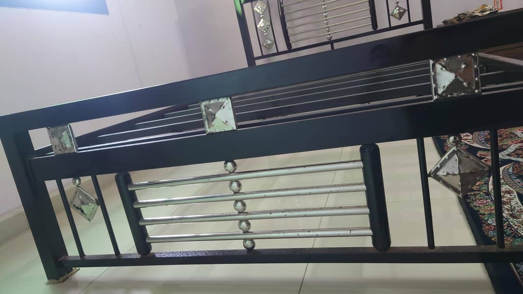 Single Iron Foldable Bed. 1