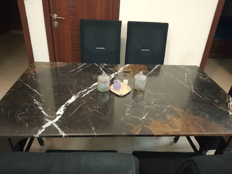 marbal top dining table 2