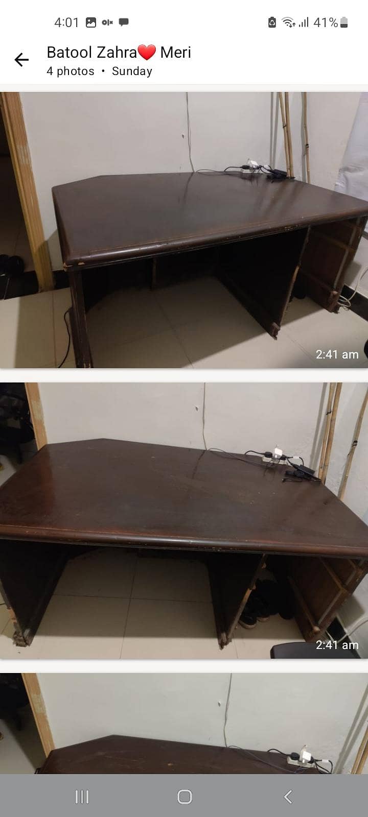 wooden table cn use as computer table or study table 1