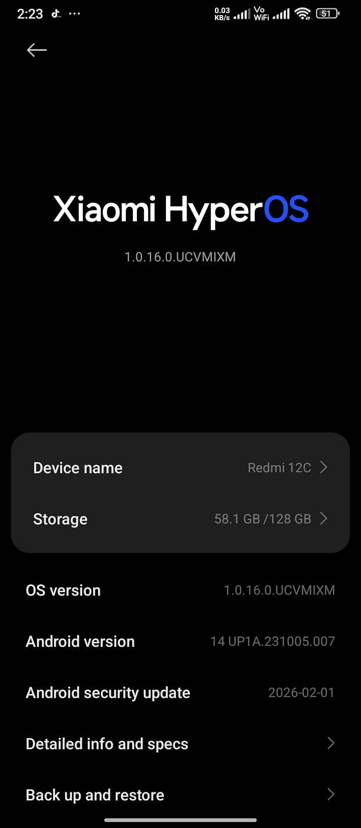 Redmi 12c mobile 6