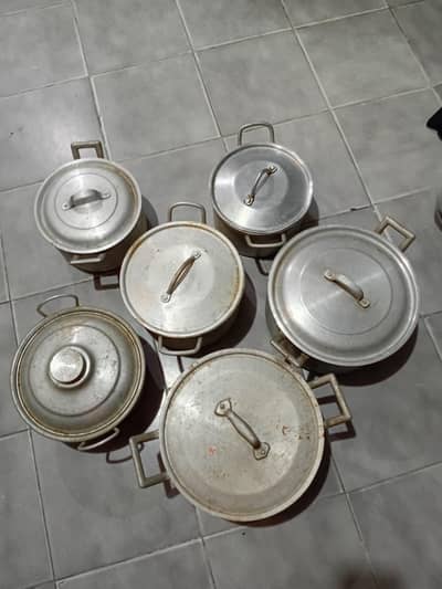 original INDIAN steel, pateela set. Never used