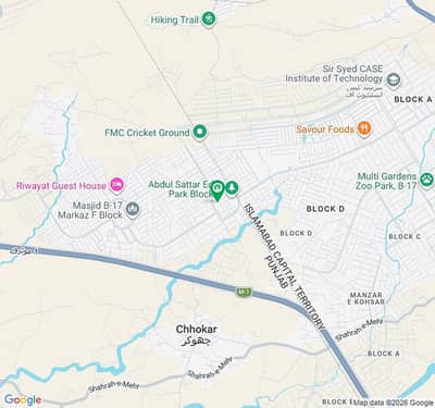 Multi Garden B-17 Islamabad  8 Marla Solid Plot Available For Sale
