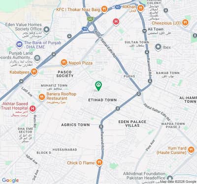5 Marla On Ground Possession Plot Next to Corner Is Available In Etihad Town Phase 1 - D Block