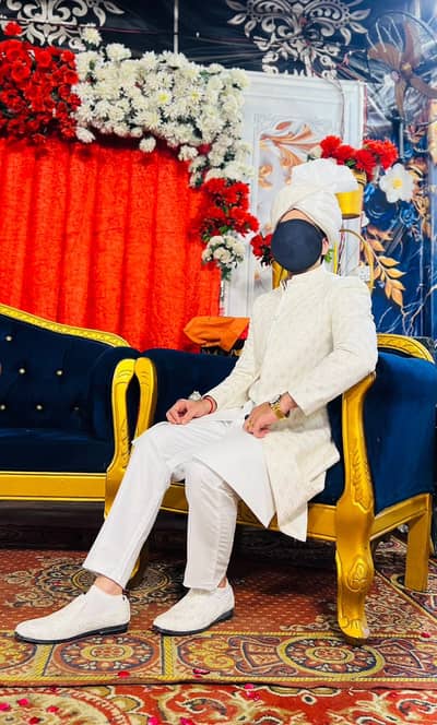 Designer Groom Sherwani (ivory/Off-white)