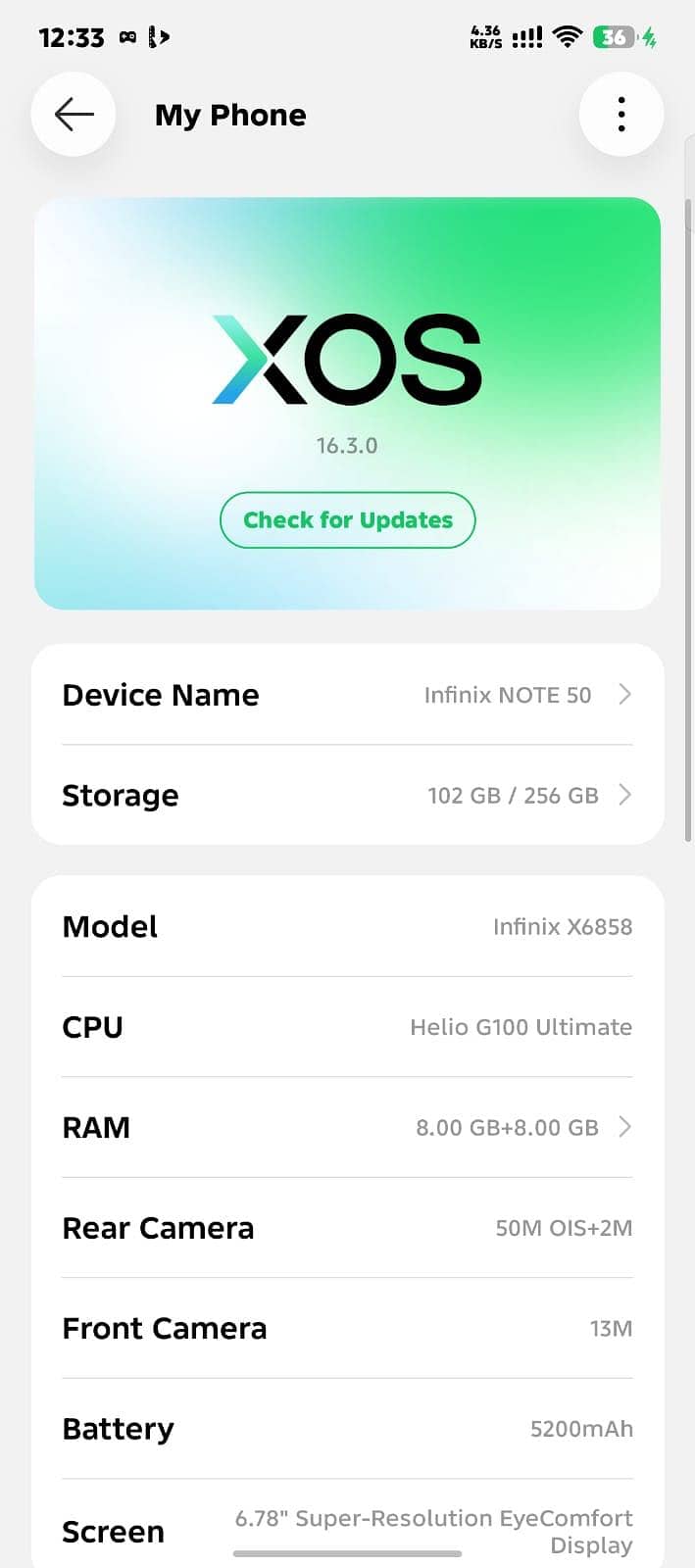 Infinix Note 50 5
