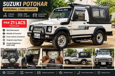 1988 Suzuki potohar 4x4 original long chassis