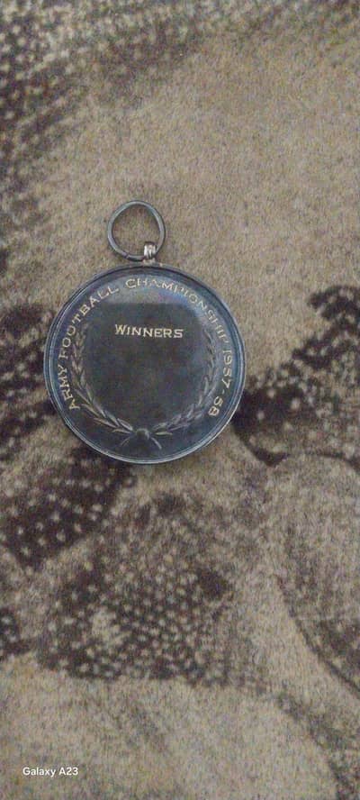 Historic Football Championship Medal 1956-57 Presented by Ayub Khan