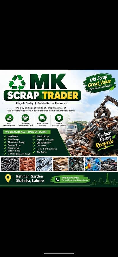Scrap Buyer in Lahore Iron Steel Copper Aluminium Metal Scrap