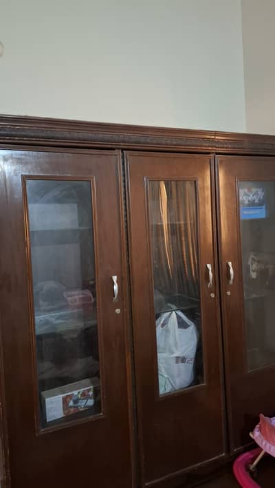 3 × pieces cupboard Show case