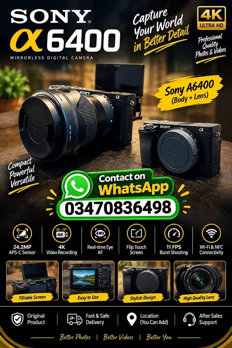 Sony a6400 camera 0