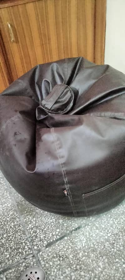 premium leather bean bag