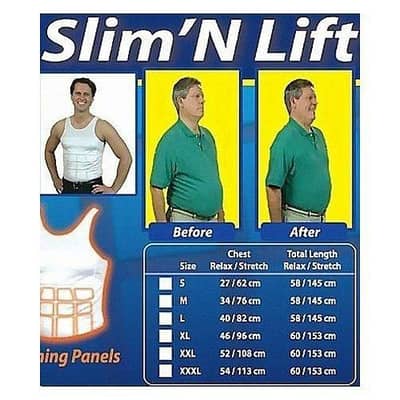 SLIM N LIFT BODY SHAPER VEST FOR MAN