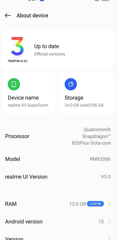 Realme X3 SuperZoom 12/256