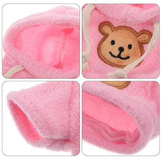 Cute Pink Plush Bear Hoodie Clothes Accessories for Stuffed Animals and Plush Toys R6102
