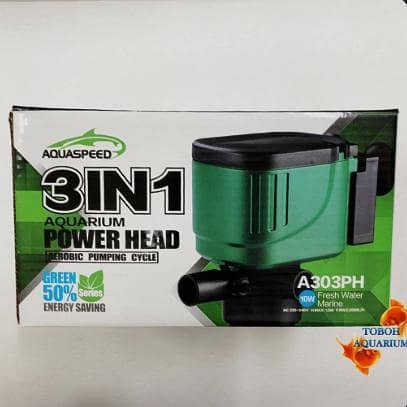 1 PCS 3 in 1 Aquarium Power Head Pump 10W Submersible Aerator Filter Pump A303PH R6087