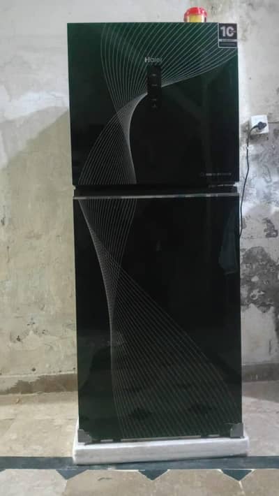 Haier 316 Digital inverter refrigerator Green glass