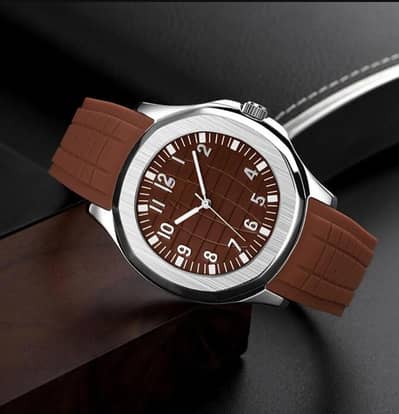 Patek Style Rubber Strap Watch For Men - Premium Quality - 4 Color