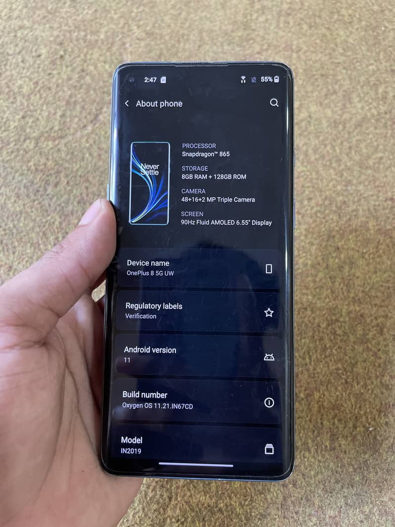 One Plus 8 5G 5